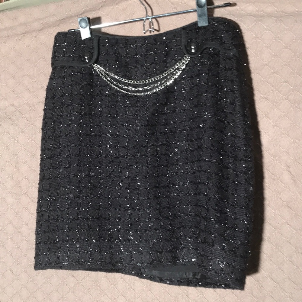 White House Black Market skirt with chains